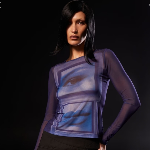 Bella hadid x about you mesh shirt - Picture 5 of 6